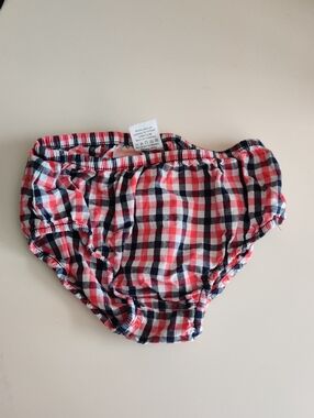 Gymboree Red Navy White Plaid Baby Bloomers